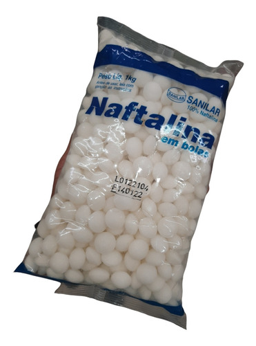 Pacote Naftalina Em Bolas Pura Super Concentrado 1 Kg 