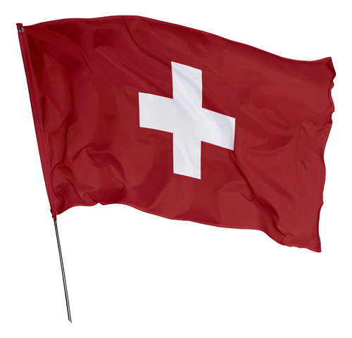 Bandera para hinchas de los países de la Copa Mundial, 60 x 40 cm, doble cara, elige el modelo de Suiza