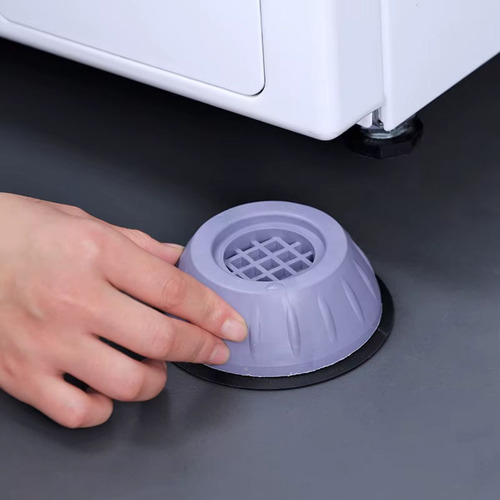 Bases Protetora Máquina De Lavar Anti Vibração Kit 4 Pés