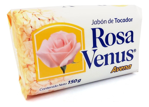 Jabón Barra Rosa Venus Avena 150g