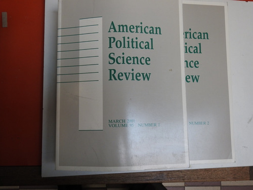 American Political Science Review - March 2001 (2 Vols)