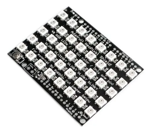 Shield Matriz Led Rgb Ws2812 5x8