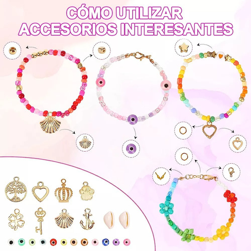 Juego De Abalorios De Bricolaje Para Hacer Pulseras 15000+