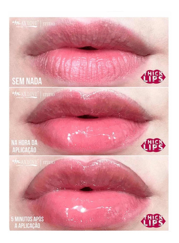Imagen 2 de 2 de Nuevo Gloss Volumizador De Labios En 5 Minutos - Incolor