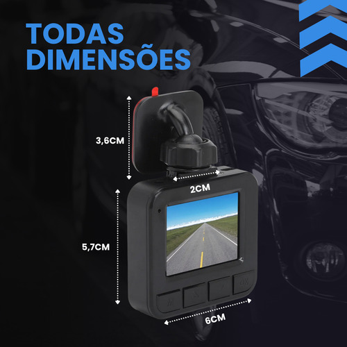 Câmera Veicular Monitor Cameras Wireless App + 32gb