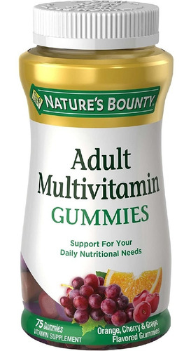 Multivitamínico Para Adultos Nature's Bounty 75 Gomitas