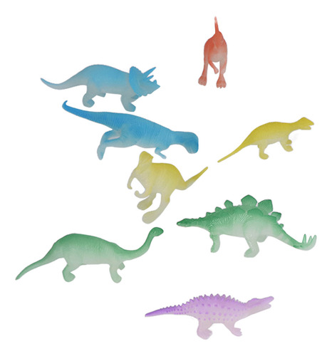 8 Modelos De Minidinosaurios De Simulación De Pvc, Luminosos