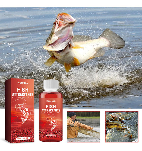 Cebo Líquido Red Worm, Señuelos Atrayentes Para Pesca
