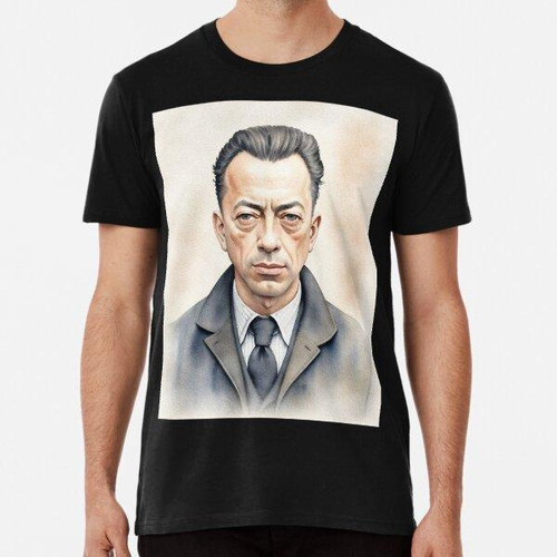 Remera Albert Camus, Literary Legend Algodon Premium