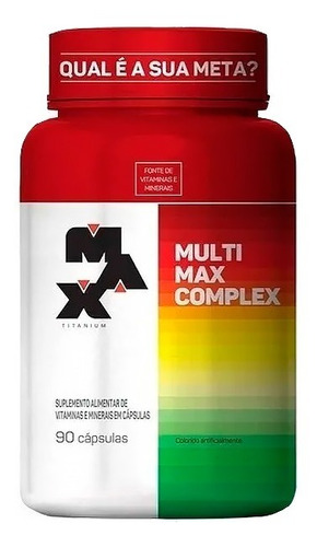 Multivitamínico Multimax 90 Cápsulas - Max Titanium