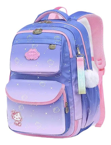 Hello Kitty Child Mochila Moda Desenho Animado Bolsa