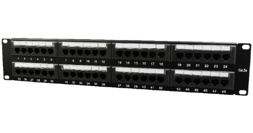 Patch Panel Cat6e 48 Puertos Panel-648