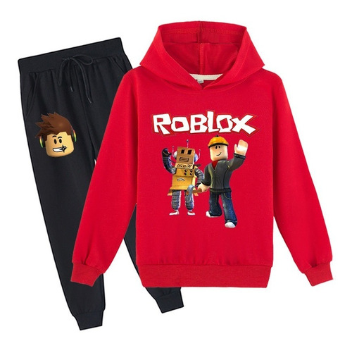 Sudadera Roblox Niños Capucha Y Pantalones