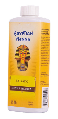 Henna Egyptian Polvo 90g Tiziano Dorado Rubio Castaño Marron