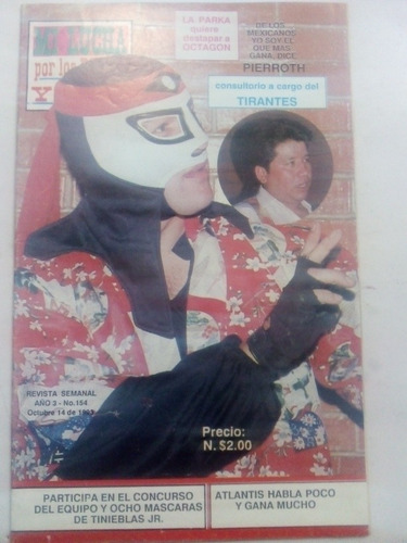 Revista Mi Lucha Lucha Libre Año 1993 Octagón