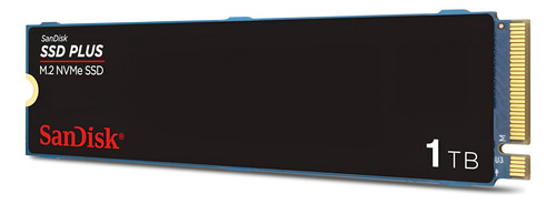 Disco Duro Ssd Interno Sandisk Plus M.2 Nvme 1 Tb Gen 3.0 Negro