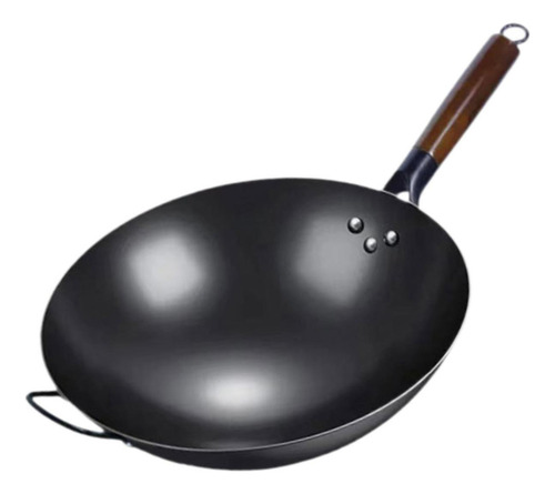 Sartén Wok Sartén Antiadherente Con Mango 34 Cm Con Oreja