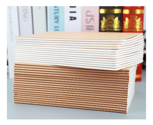 Y 24 Pack Kraft Notebook Journals Para Viajeros,