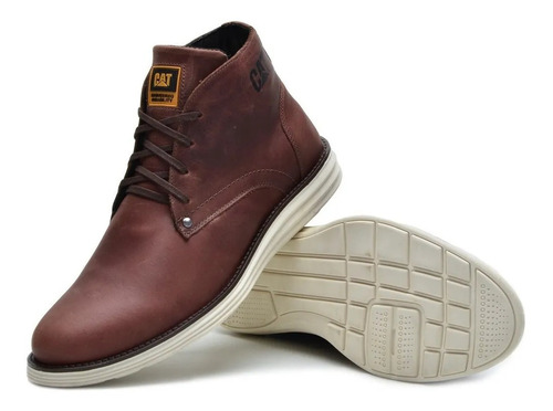 Bota Cat Caterpillar Social - Casual En Cuero