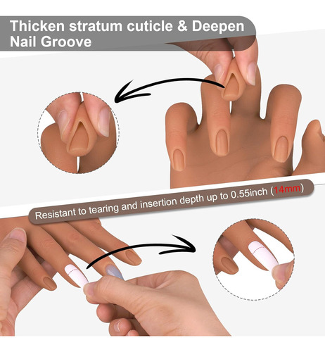 Mano De Practica De Silicona Imene Para Pintar Uñas