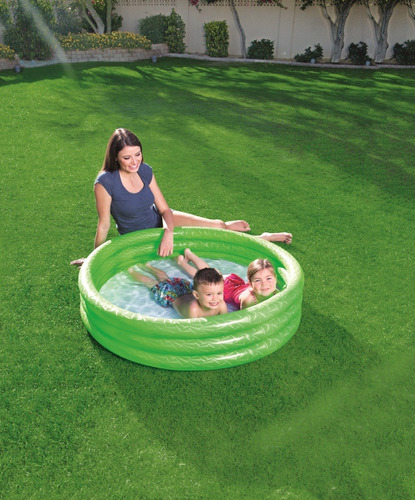 Imagen 4 de 4 de Piscina Inflable 122x25cm 3 Anillos Bestway 51025