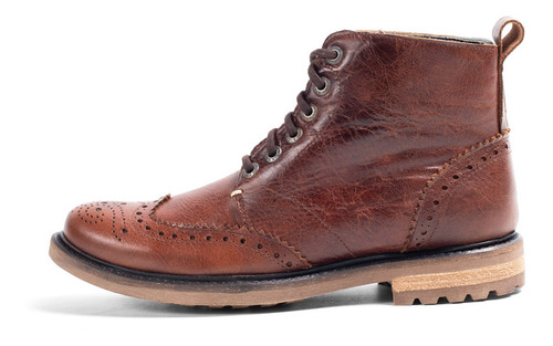 Imagen 1 de 5 de Botin Hombre Bostoniano 7001 Siete Leguas Challenger Mocka