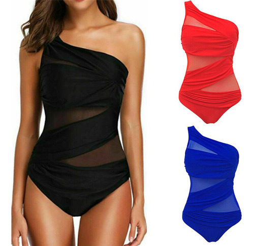 Traje De Baño Ajustado De Un Hombro For Mujer Trajes