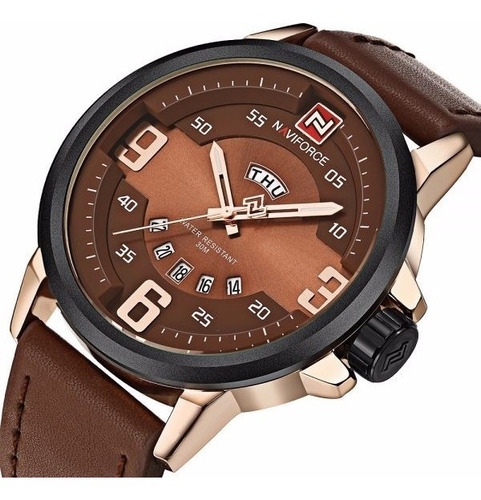 Relógio Masculino Esporte Fino Naviforce Com Frete Grátis