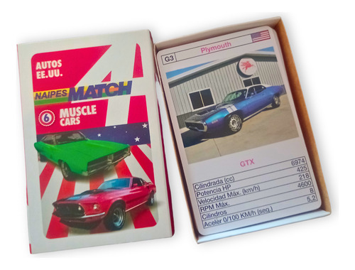 Naipes Match 4 Autos Estadounidenses Muscle Cars Gg Juegos Naipes Match 4 Autos Estadounidenses Español