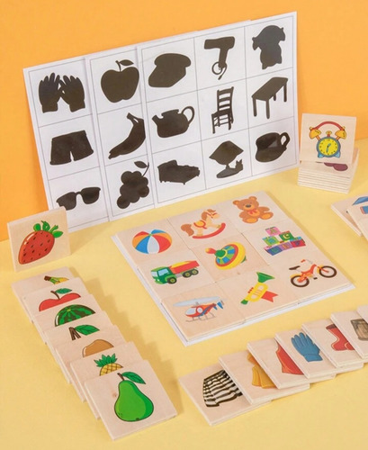 Juego De Mesa Didáctico Asociación Figuras Y Sombras.sh