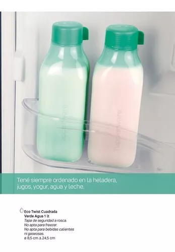 Tupperware Eco Agua Jugo Eco Botella 500 Ml Verde