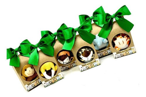 Lembrancinha Personalizada Safari Pelúcia 6cm 10 Kits