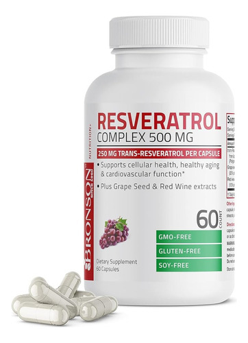 Resveratrol Complex 500mg - Unidad a $2765