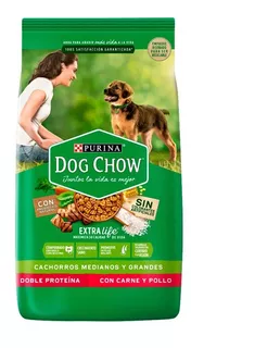 Dog Chow Cachorro Mediano/grande Sin Colorante X 21 Kg