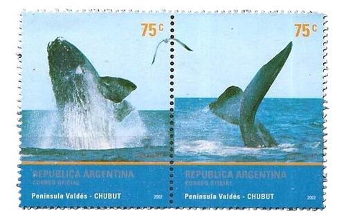 2002 Fauna Ballena- Argentina (sellos) Mint