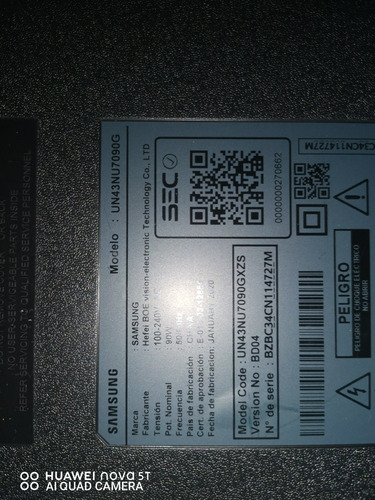 Imagen 3 de 3 de Tv Samsung Un43nu7090g Smart Tv En Desarme Pantalla Quebrada