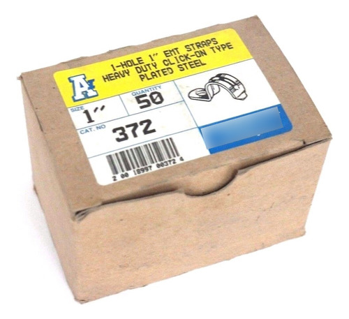 Box Of 50 New Arlington 372 Heavy Duty Click-on Emt Stra Zzg