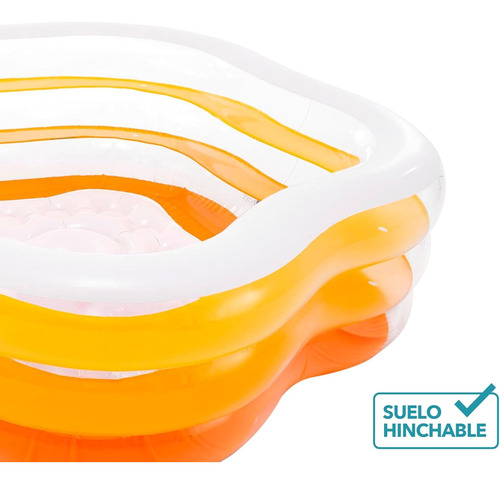 Alberca Piscina Inflable Estrella 460l Naranja Intex Naranja