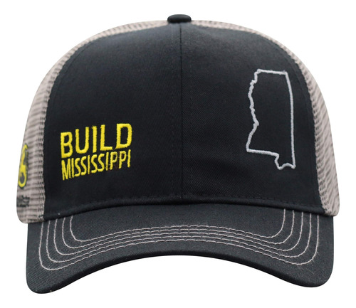 Gorra John Deere Build State Pride-negro Y Gris-mississippi