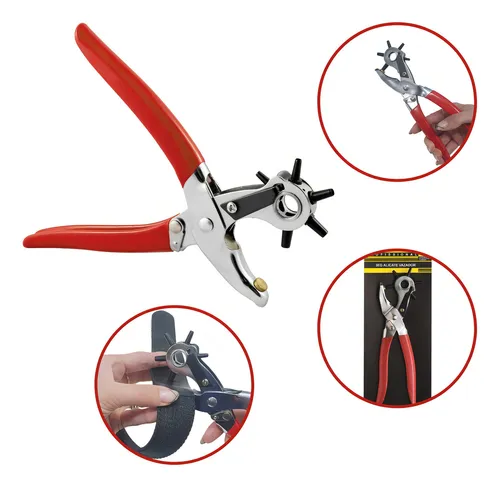 comprar Alicate Vazador 9pol Furador Couro Eva Cinto Chinelo 6 Furos