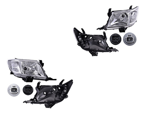 2) Faros Delanteros Depo Hilux Toyota 2012-2015