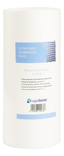 Filtro De Agua Polipropileno De 10 X4 5 Micras