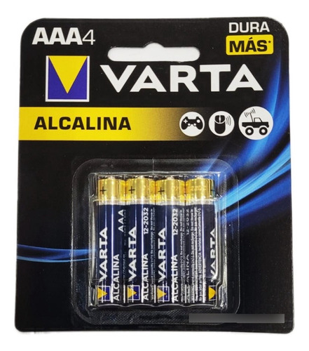 Pila Aaa X4 Alcalina Varta - Escar