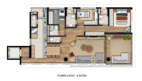 Apartamento Com 3 Dormitório(s) Localizado(a) No Bairro Jardim Paulista Em São Paulo / São Paulo - 4375:908514