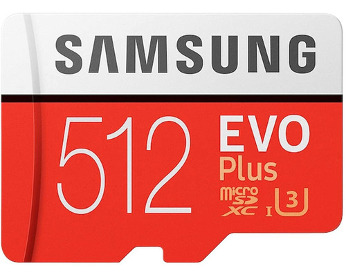 Tarjeta de memoria Samsung MB-MC512GA/AM  Evo Plus con adaptador SD 512GB