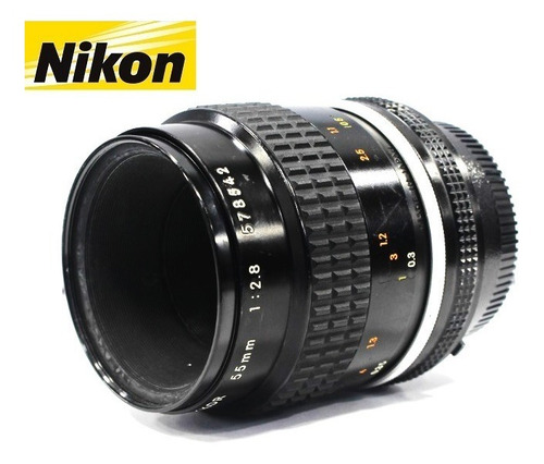Lente Nikon Macro 55mm F/2,8 1:1 Série Ai-s Nikkor