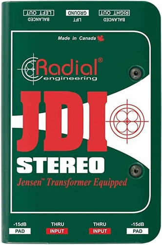 Radial Caja Directa Estéreo Pasiva Jdi Stereo Envio Gratis