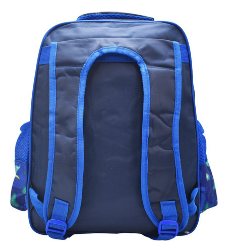 Mochila Lonchera Lapicera Dino Dig 3d Azul Marino Primaria Ll23bpm053 Lluvia