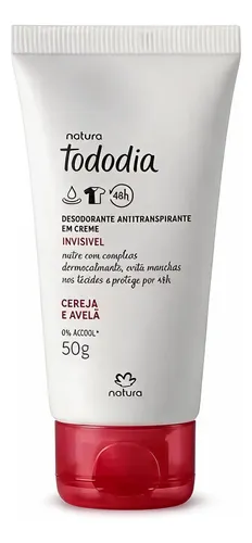 Desodorante Em Creme Tododia Cereja E Avelã 50g - R$ 9,56