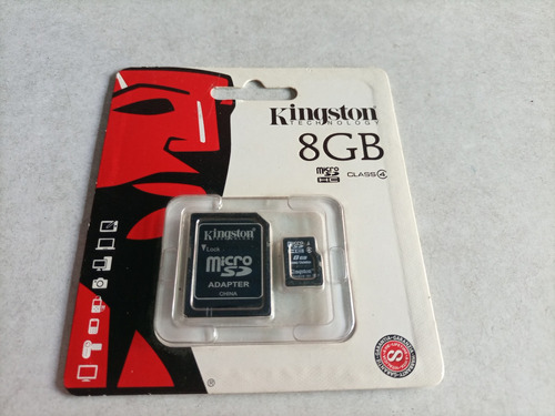 Micro Sd Con Adaptador 8gb Kingston Clase 4